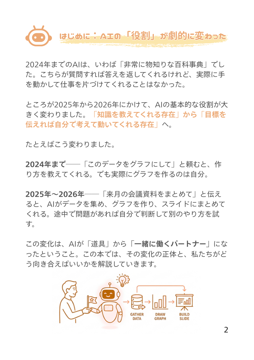本文サンプル: はじめに・AIの「役割」が劇的に変わった